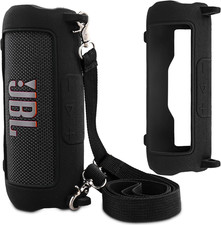 Silicone Case for JBL Flip 7 Portable Waterproof Speaker, Black