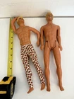Mattel Ken Doll Body 1968 Head Blonde Hair Barbie Vtg Lot Of 2 Mixed