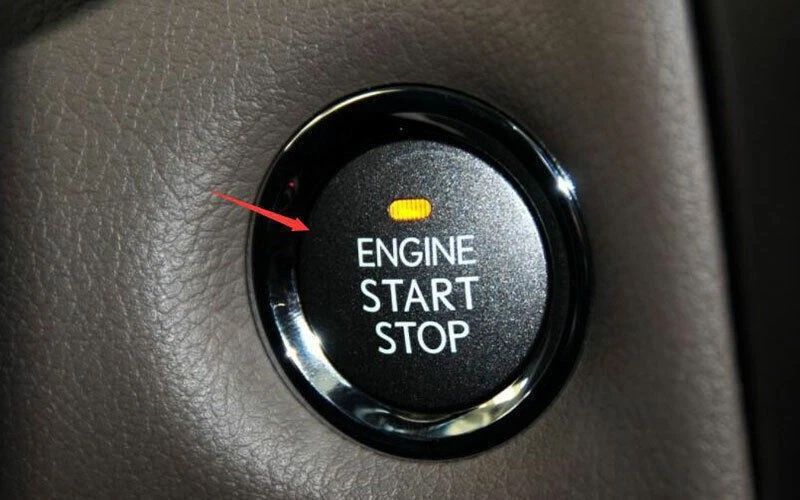 Отделка крышки переключателя запуска одним щелчком мыши для Lexus GX460 2010-2022 из настоящего углеродного волокна - Изображение 3 из 4