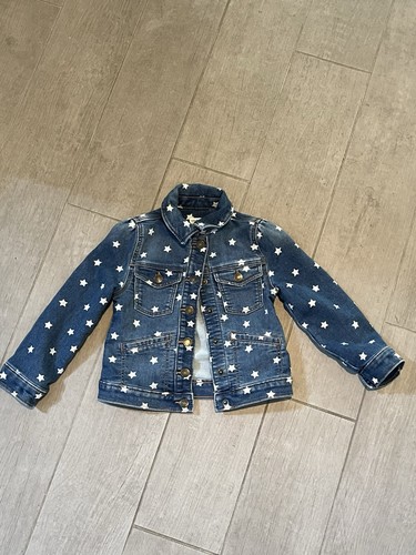 Adorable star adorned baby gap denim jacket. Size 4.Cotton,polyester &spandex. - Picture 2 of 12