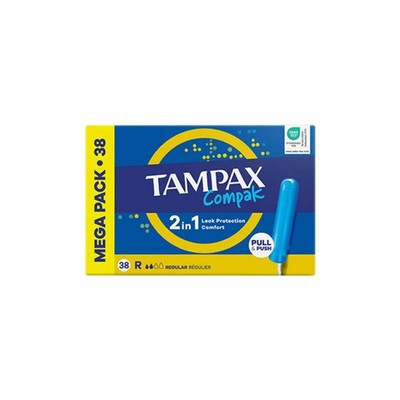 Tampax Compak Puffer Regular 38 U