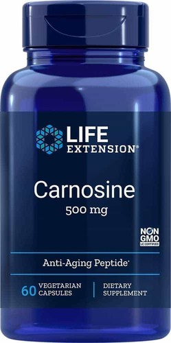 LIFE EXTENSION Carnosina 500mg 60 Cápsulas Vegetarianas - Imagen 1 de 6