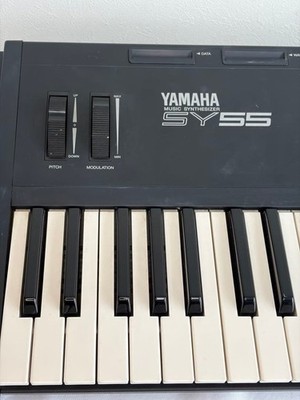 YAMAHA SY55 61-Key Synthesizer AWM2 Sampling Sequencer Tested from