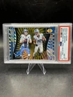 2024 Illusions Jared Goff Amon-Ra St. Brown Trophy Hunters Wild Card #5/10 PSA 8