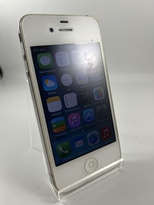 Apple iPhone 4 8GB - weiß - akzeptabler Zustand - weiß  frei für alle Netze (5)