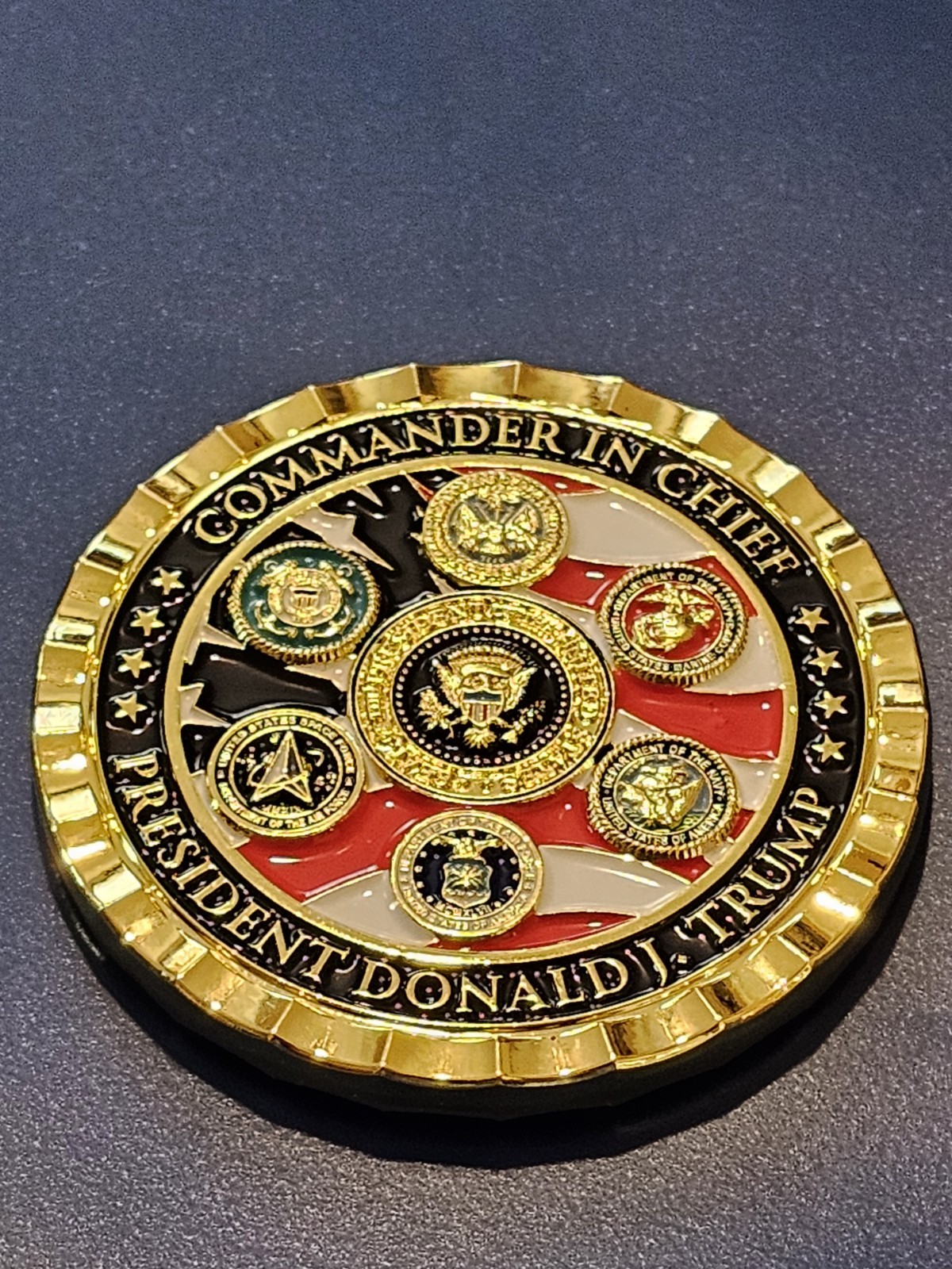 47th President Trump 45th & 47th Commander-in-Chief Challenge Coin