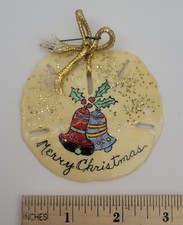 Sand Dollar Painted Christmas Ornament