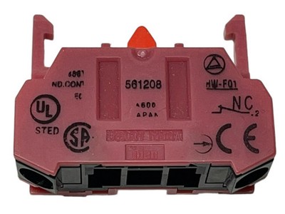 Idec Contact Block Switch HW-F01 SPST-NC 600V 10A Screw Clamp Lot of 2