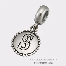 Authentic Pandora Sterling Silver Seattle Mariners Dangle Charm USB791169-G025