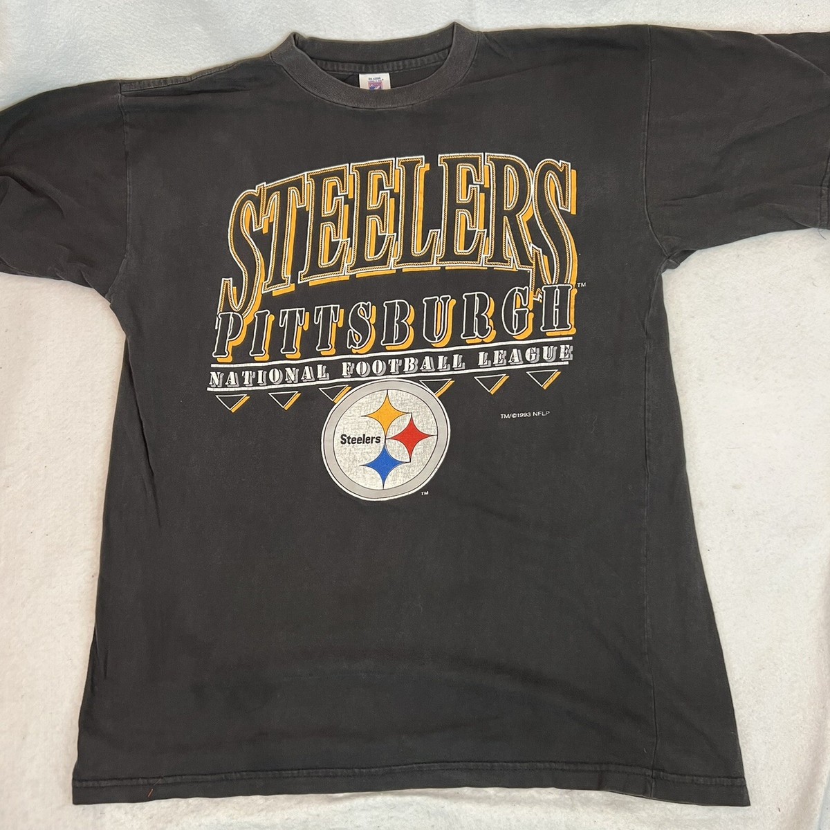 Vintage 90s Pittsburgh Steelers NFL Football T-Shirt Large 1993 | eBay