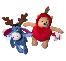 Winnie The Pooh Dress Up Apple Costume Plush-Reindeer Eeyore Plush Mini Bean Bag