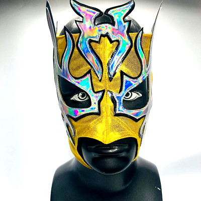 Women's La Hiedra Semi Profesional Grade Wrestling Lucha Libre Mask Gold Silver