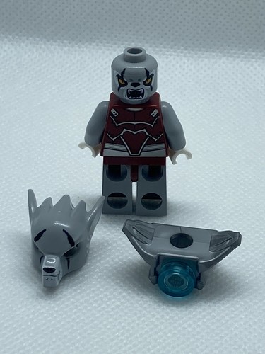 Lego Legends Of Chima Worriz Flat Silver Armor Wolf Minifigure 70009 loc038 - Picture 3 of 3