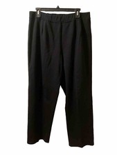 Eileen Fisher Pants Heavyweight Rayon Knit Plus Sz 1X Black Comfort Pull On