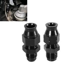 2PCS 6AN Male to 3/8"& 5/16" Hardline Tube Fuel Line Fitting Compression Adapter