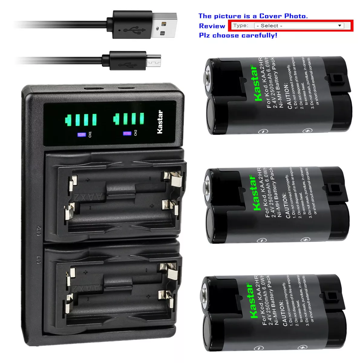 Kastar Battery Charger for Sony D-220 D-223 D-321 D-4215P Discman ESP D-421SP