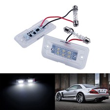 F&uuml;r Mercedes-Benz SL-Klasse R230 2001-2012 Heck LED Kennzeichenbeleuchtung Paar