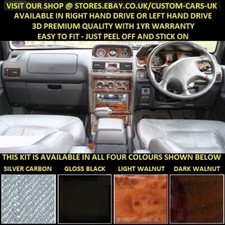 Mitsubishi Pajero MK2 V20 1991-99 Walnut Wood Gloss Black Silver Carbon Dash Kit