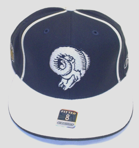 St. Louis Rams Flat Brim Fitted Reebok Hat - Size 8 | eBay
