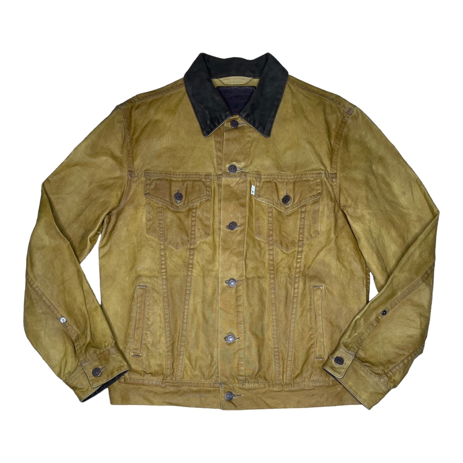 Levi’s x Filson Waxed Tin Cloth Trucker Jacket L Gem
