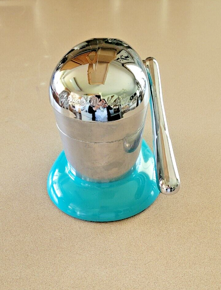 RARE & ORIGINAL Vintage JUICEOMAT Turquoise RIVAL Tilt Top Art Deco