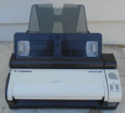 VISIONEER Strobe 500 Mobile Duplex Color Scanner + Docking Station Portable