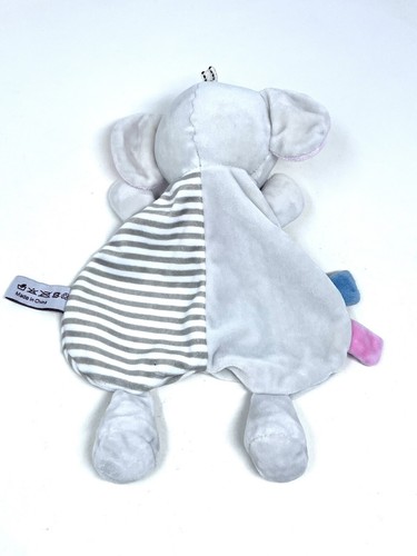 Tololo Elephant Plush Security Blanket Baby Lovey Crinkle Ears - Picture 3 of 3