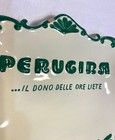 Italy Chocolate Perugina store counter tray 9 x 7 1/4 x 1 1/4 hand signed Deruta — photo 7