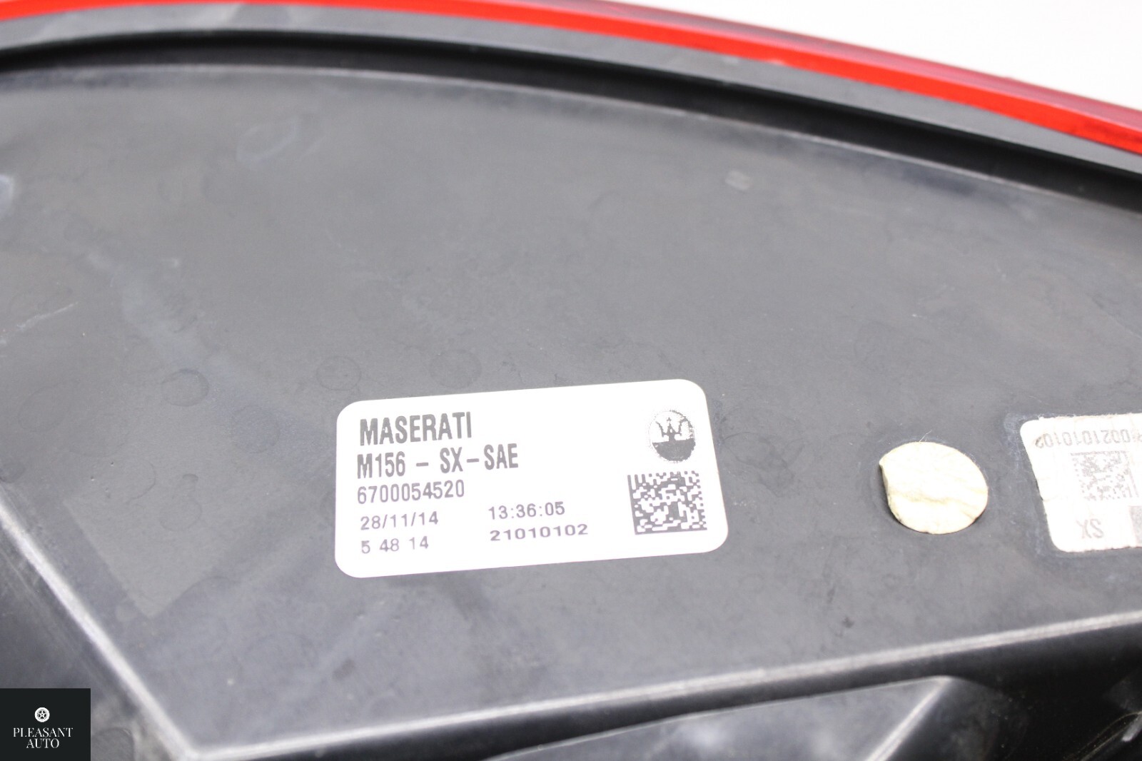 13 - 20 MASERATI QUATTROPORTE M156 LEFT REAR TAIL LAMP BRAKE LIGHT 6700054520