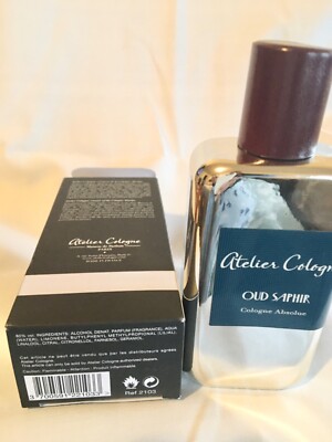 Oud Saphir by Atelier Cologne Pue Perfume 3.3 Oz 100 Ml Spray for