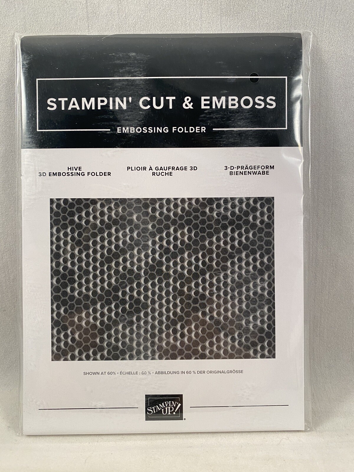 HIVE 3D Embossing Folder Bees  Hexagon A23