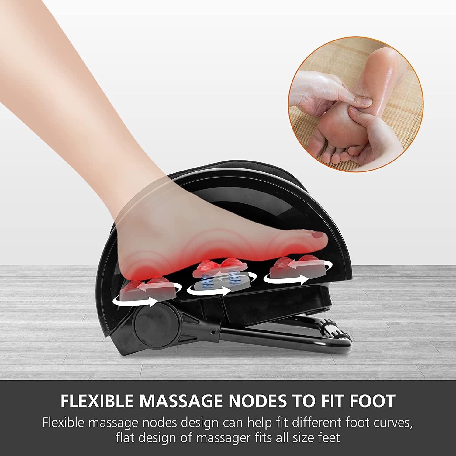 Foot Massager with Heat, Shiatsu Feet and Calf Massager Machine for Plantar Fasc