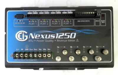 ELECTRO Nexus 1250-512K-120-D2-60 RTU Power Quality Revenue Meter, PARTS/ REPAIR