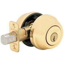 Kwikset Maximum Security, 975 3, Polished Brass, Double Cylinder Deadbolt, NIB
