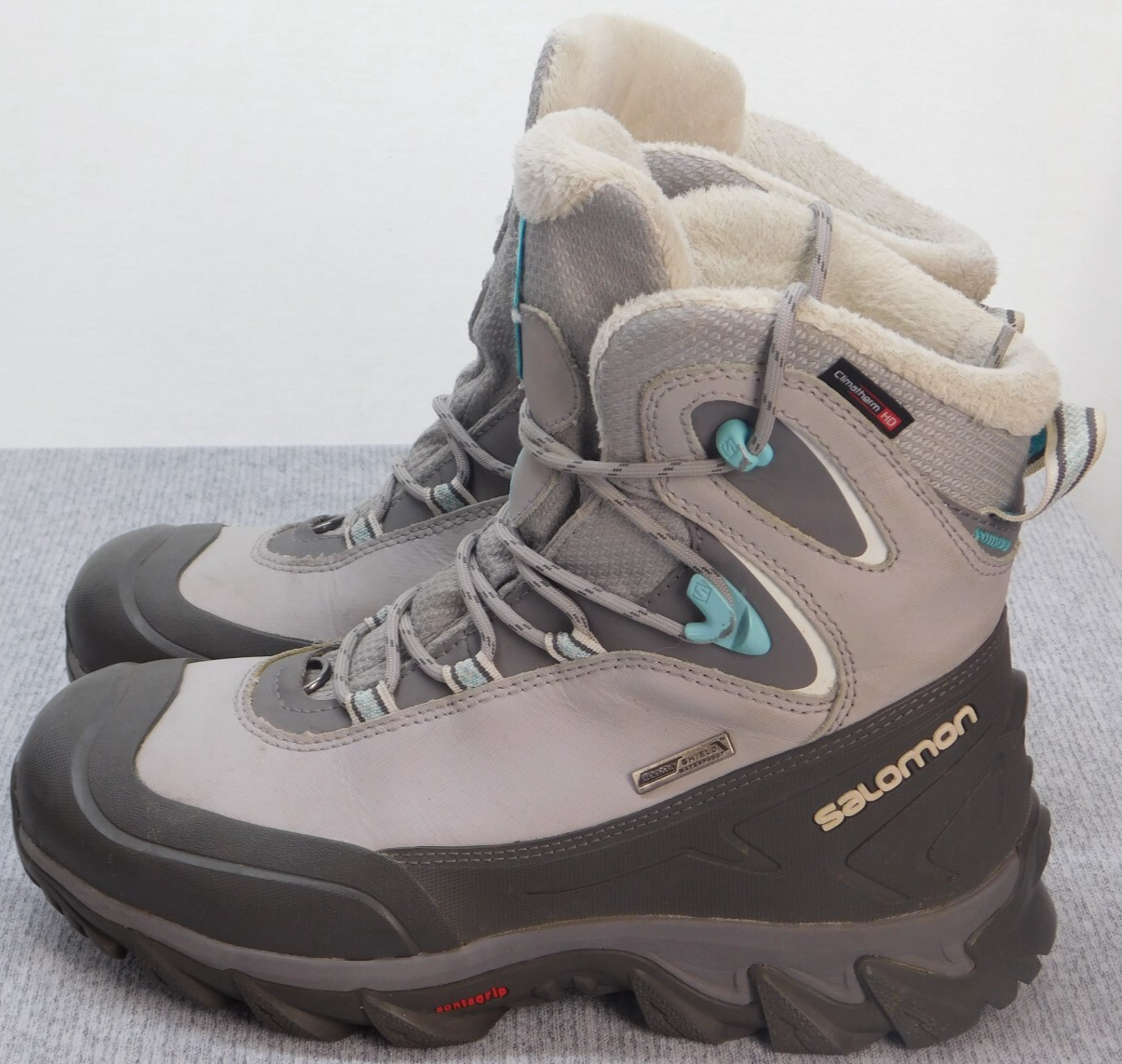 Salomon Stivali da Neve Invernali Impermeabili Donna 7 Grigio 368987S
