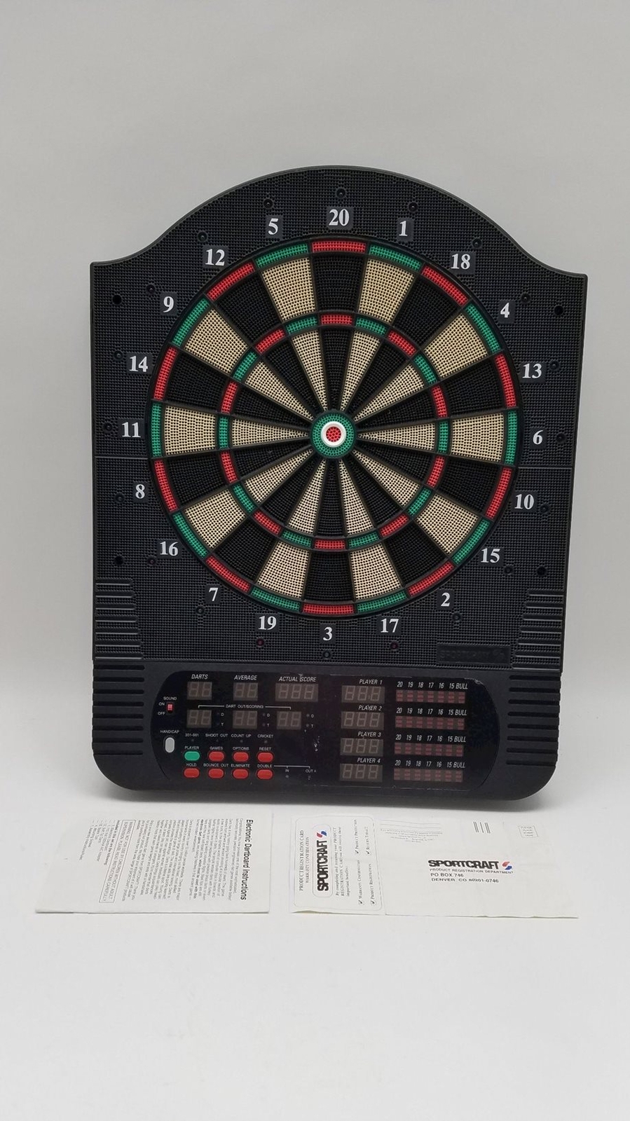 SPORTCRAFT 4 Plater Electronic Dart Board eBay