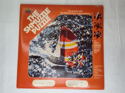 🆕🧩DOUBLE SIDE PUZZLE - Shmuzzle Puzzle Sailboat 1982 UN-USED opened SEE PICS📸