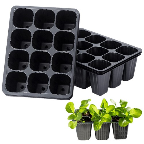 10PCS 12 Holes Plant Seeds Grow Box Propagation Nursery Seedling Starter Tray - Picture 2 of 11