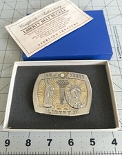 100 Years of Liberty Belt Buckle Statue of Liberty Sterling Treasury Numbered