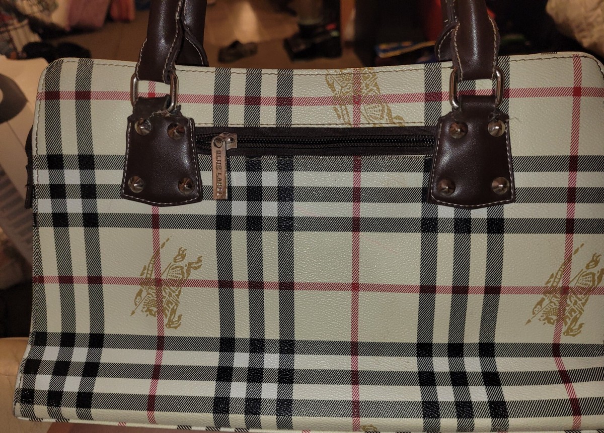 BURBERRY チェック柄フト付きハカ 8083829 B7348 Burberry チェック柄 トートバッグ