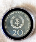 1990 extremely rare GDR/East Germany-20 Mark silver proof -Andreas Schlüter — photo 2