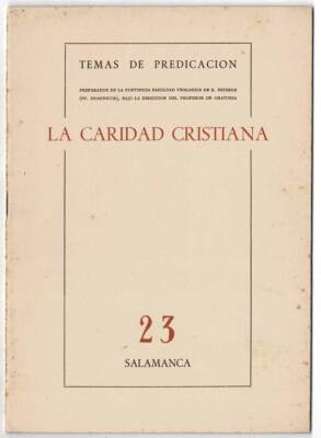 Temas de Predicación No. 23. La caridad cristiana