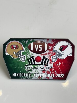 San Francisco 49ers vs Arizona Cardinals GameDay Pin - Mexico City 2022