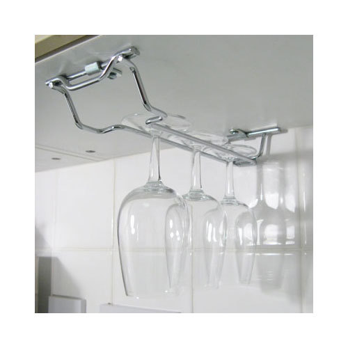 Wine Glass Storage Hanging Rack Shelf Assembly 1 Column