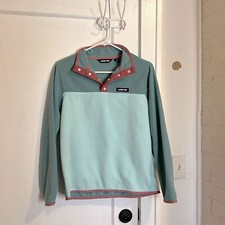 Girls Lands End Fleece Snap Pullover