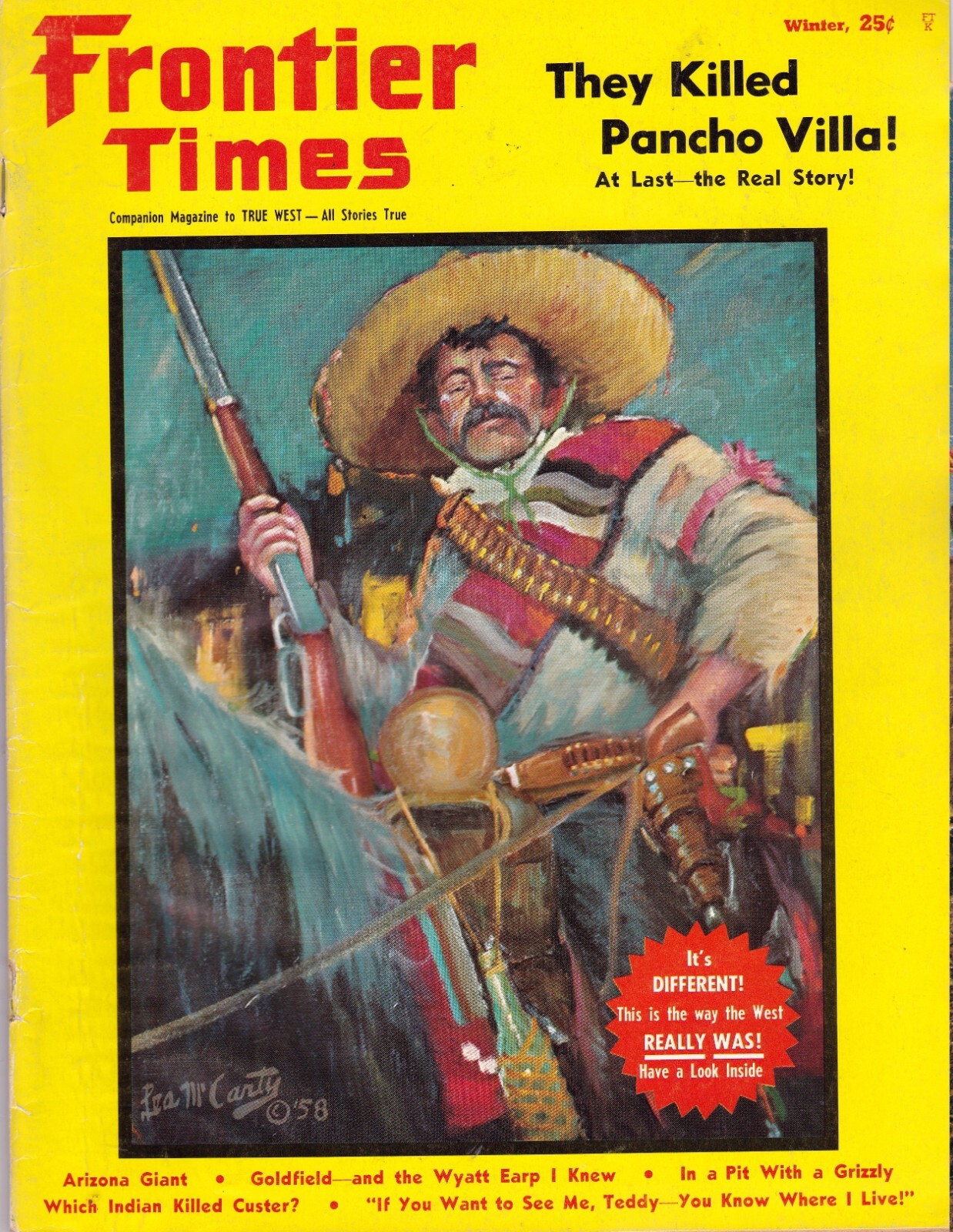 Frontier Times Magazine Winter 1959-1960 Issue Featuring Pancho Villa's Assassination Story