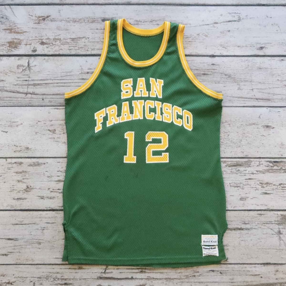 Vintage University of San Francisco Basketball Jersey by Sand Knit