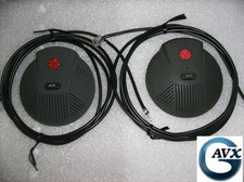 Polycom SoundStationEX Microphones w/ Cables, Compatible w/ SoundStation Premier