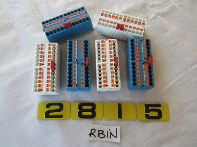 PHOENIX CONTACT PTF1X..2,5 TERMINAL BLOCK W/ADAPTER & PLUG-IN BRIDGE   LOT OF 6