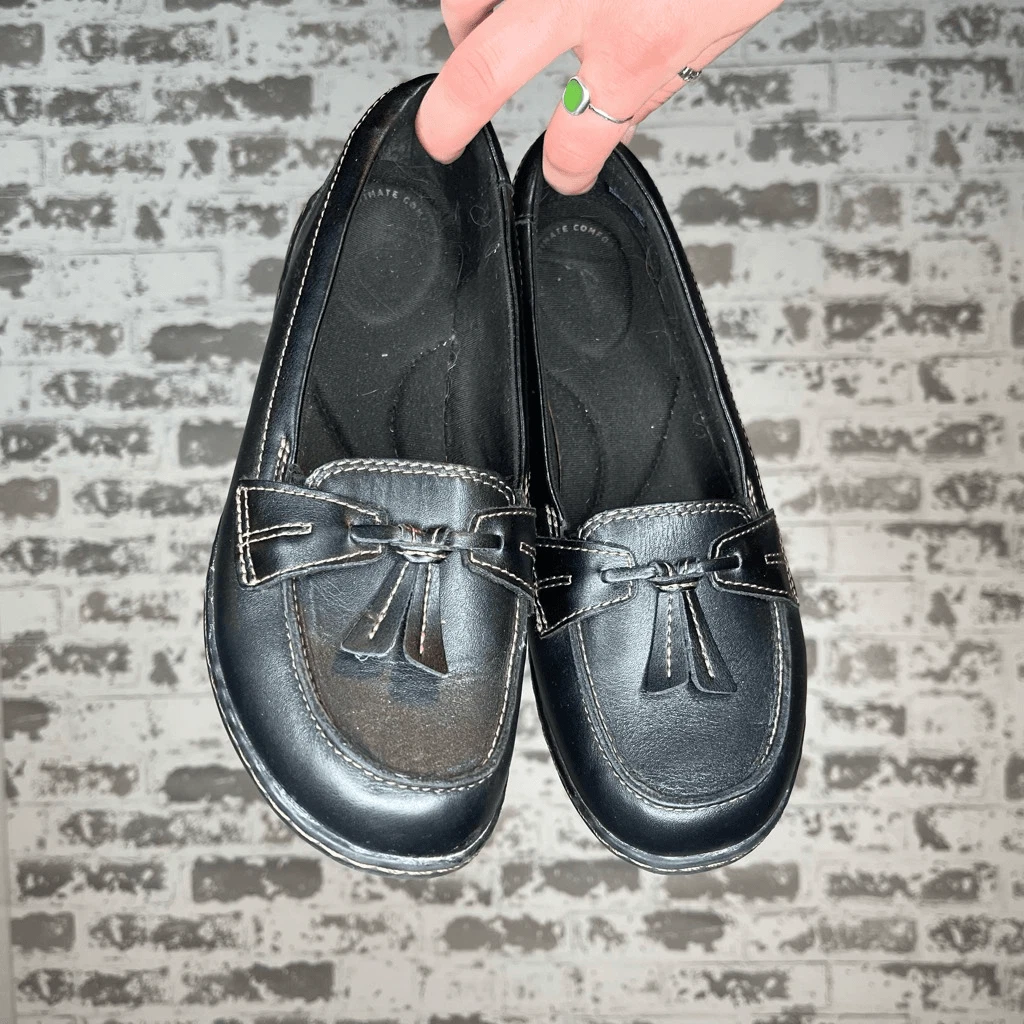 CLARKS Clark Mocassini donna in pelle nera